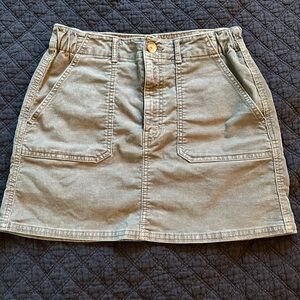 Corduroy Green Mini Skirt American Eagle
